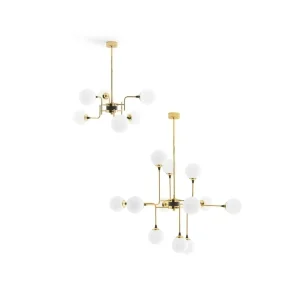 Stilnovo Galassia Adjustable Suspension Lamp in Glass