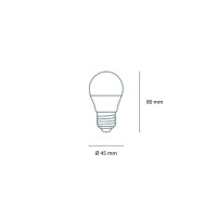 Ideal Lux Lampadina Mini Sfera E27 LED 6W Opalino