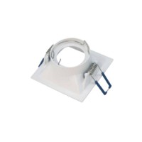 MOLVENO LIGHTING Glam Square Faretto Incasso Alluminio Bianco