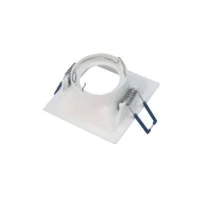 MOLVENO LIGHTING Glam Square Faretto Incasso Alluminio Bianco
