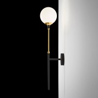 Stilnovo Galassia Lampada Luce Singola da Parete in Vetro