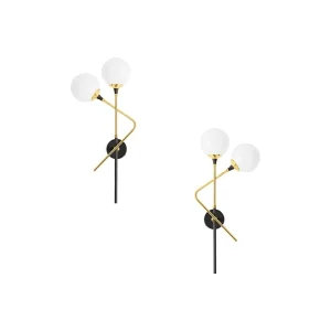 copy of Stilnovo Galassia Single Light Wall Lamp in Glass for Indoors