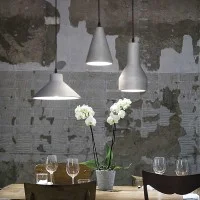 Ideal Lux Oil Suspension Lamp in Cement for Indoors