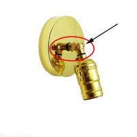 Brass joint for tige M10X1 accessory for lamp holders ceiling
