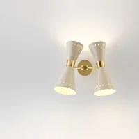 Stilnovo Megafono 2x2 Adjustable Double Emission Wall Lamp