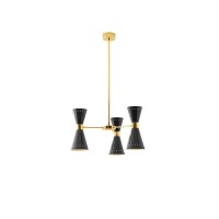 Stilnovo Megafono 3x2 Lampada Regolabile Doppio Cono a Sospensione