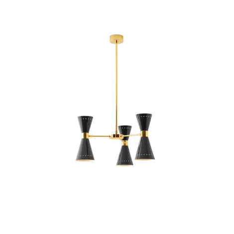 Stilnovo Megafono 3x2 Lampada Regolabile Doppio Cono a Sospensione