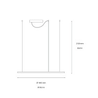 Ideal Lux Hulahoop Lampada a Sospensione Circolare da Interno