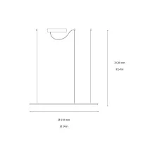 Ideal Lux Hulahoop Lampada a Sospensione Circolare da Interno