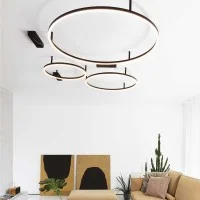 copy of Ideal Lux Hulahoop Circular Suspension Lamp for Indoors