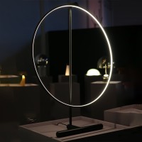 Kundalini Poise Rotating LED Ring Light Table Lamp By Robert Dabi