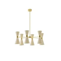 Stilnovo Megafono 6x2 Lampada Regolabile Doppio Cono a Sospensione