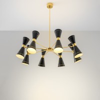 Stilnovo Megafono 8x2 Lampada Regolabile Doppio Cono a Sospensione