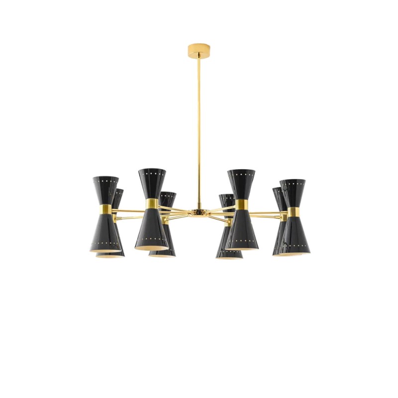 Stilnovo Megafono 8x2 Lampada Regolabile Doppio Cono a Sospensione Stilnovo Megafono 8x2 Lampada Regolabile Doppio Cono a Sospensione