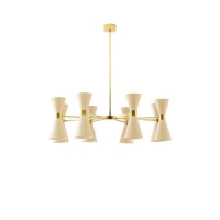 Stilnovo Megafono 8x2 Lampada Regolabile Doppio Cono a Sospensione