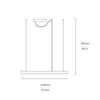 Ideal Lux Oracle Slim LED 4000K Circular Suspension Lamp for Indoor