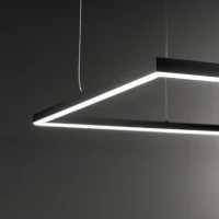 Ideal Lux Oracle Slim Lampada Quadrata LED 3000K a Sospensione