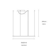 Ideal Lux Oracle Slim Square LED 3000K Suspension Lamp for Indoor