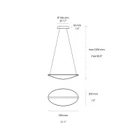 Stilnovo Diphy L54 Lampada Curvata da Sospensione By Mirco Crosatto