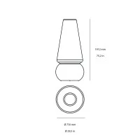 copy of Linea Light Oh! Sphere D. 115 cm Ball Floor Garden Lamp Outdoor IP65