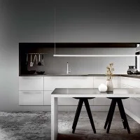 Ideal Lux Yoko Elegant and Linear LED Suspension Lamp for Indoor