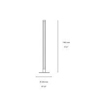 Ideal Lux Yoko Elegant and Minimal LED Floor Lamp in Metal