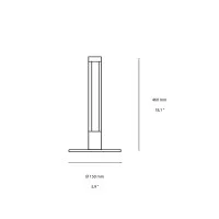 Ideal Lux Yoko Modern and Minimal LED Table Lamp in Metal