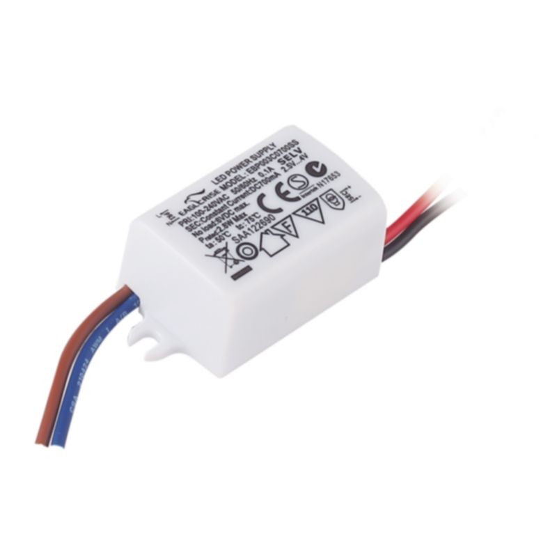 Alimentatore Eagle Rise LED 100-240V 3W 700mA Corrente Costante Alimentatore Eagle Rise LED 100-240V 3W 700mA Corrente Costante