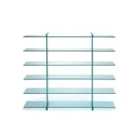 Fontana Arte Teso Libreria 1989 in Vetro By Renzo Piano