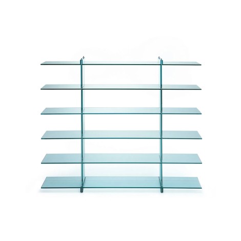 Fontana Arte Teso Libreria 1989 in Vetro By Renzo Piano