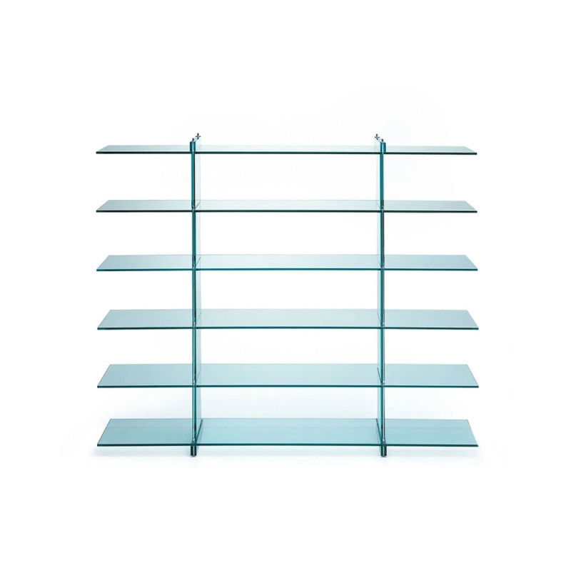 Fontana Arte Teso Libreria 1989 in Vetro By Renzo Piano