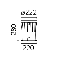 Flos accessorio Cassaforma di Installazione per A-Round 240 Flos accessorio Cassaforma di Installazione per A-Round 240