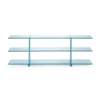 Fontana Arte Teso Console 1989 in Glass By Renzo Piano