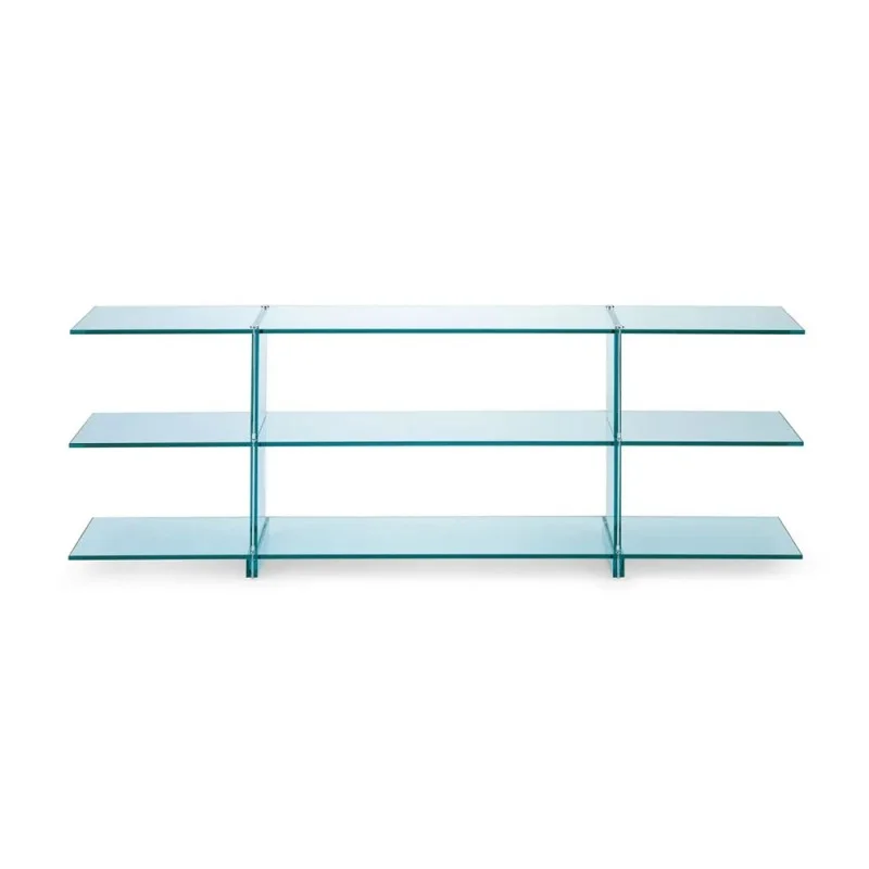 Fontana Arte Teso Console 1989 in Glass By Renzo Piano Fontana Arte Teso Console 1989 in Glass By Renzo Piano
