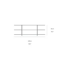Fontana Arte Teso Console 1989 in Glass By Renzo Piano