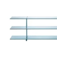 Fontana Arte Teso Console 1989 in Glass By Renzo Piano