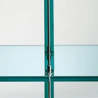 Fontana Arte Teso Console 1989 in Glass By Renzo Piano