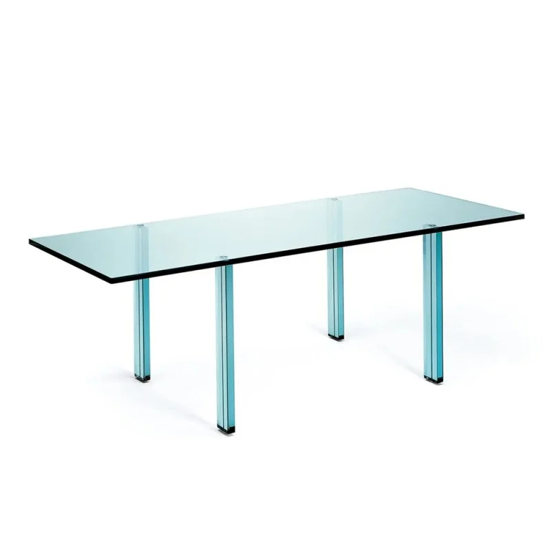 Fontana Arte Teso Table 1989 in Glass By Renzo Piano Fontana Arte Teso Table 1989 in Glass By Renzo Piano