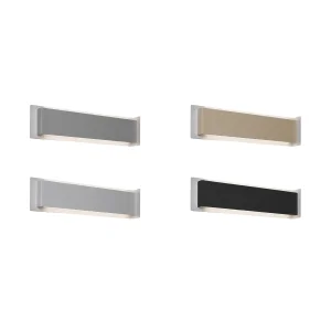 Cattaneo Abbraccio Rectangular Biemission Wall Lamp for Indoor