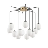 Ideal Lux Rhapsody LED Suspension Lamp with Spherical Glass Diffusers