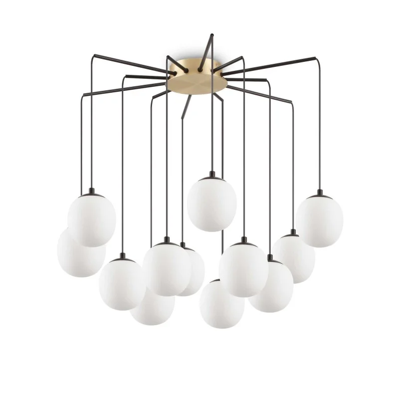 Ideal Lux Rhapsody Lampada LED a Sospensione Diffusori Sferici in Vetro Ideal Lux Rhapsody Lampada LED a Sospensione Diffusori Sferici in Vetro