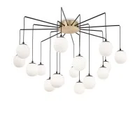 Ideal Lux Rhapsody LED Suspension Lamp with Spherical Glass Diffusers