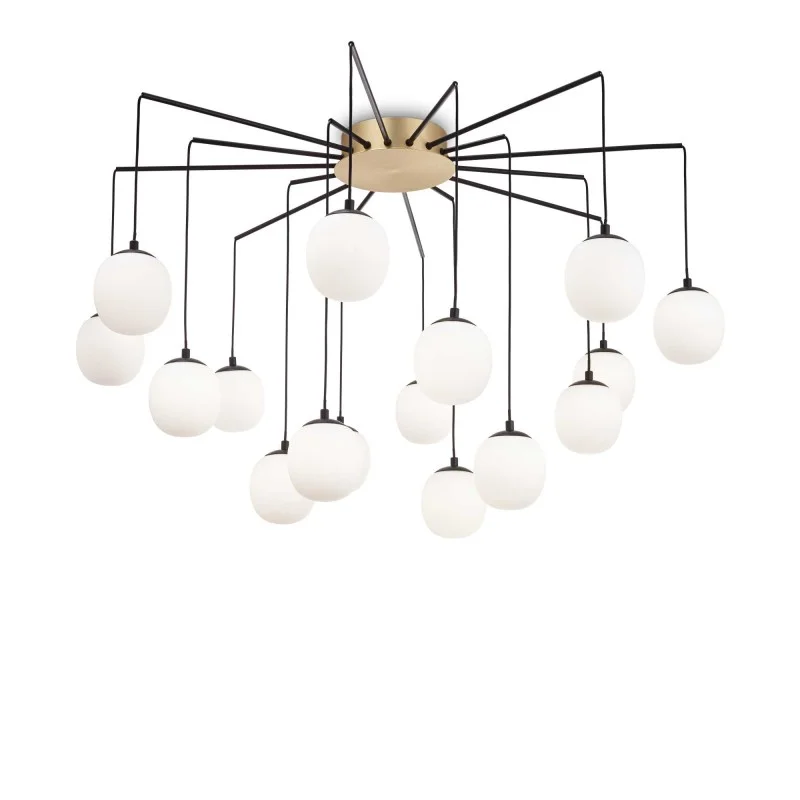 Ideal Lux Rhapsody LED Suspension Lamp with Spherical Glass Diffusers