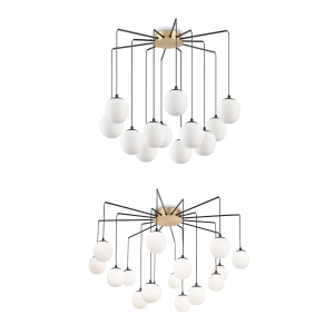 Ideal Lux Rhapsody LED Suspension Lamp with Spherical Glass Diffusers