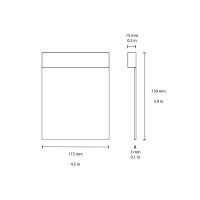 Flos Real Matter LED Lampada Incasso a Parete Acciaio Spazzolato IP65