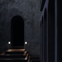Flos Real Matter LED Recessed Wall Lamp Polished Copper IP65