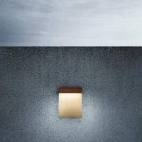 Flos Real Matter LED Lampada Incasso a Parete Oro Spazzolato IP65