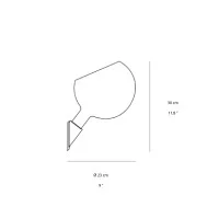 Fontana Arte Parola Dimmable Glass Wall Lamp 1980