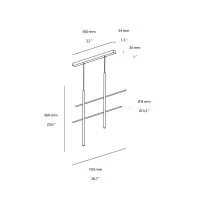 Wever & Ducrè Net 2.0 Dimmable Minimal Suspension LED Lamp