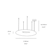 Wever & Ducrè Gigant 10.0 Dimmable Suspension LED Lamp Wever & Ducrè Gigant 10.0 Dimmable Suspension LED Lamp